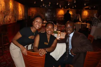 George Washington University Clark Scholars and their faculty advisor at the program's annual banquet.