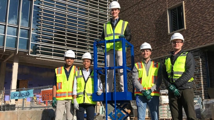 Duke First-Year Designers Get a Lift from Skanska