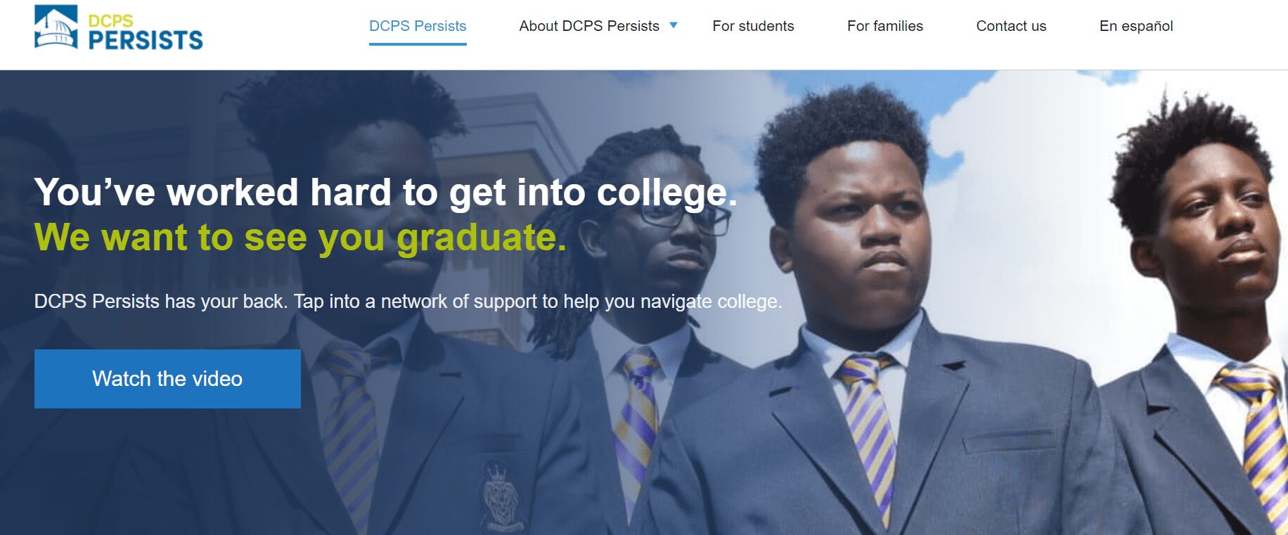 DCPS Persists Launches Website