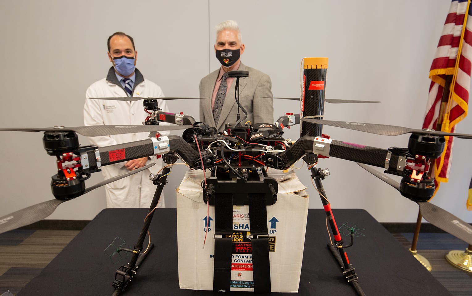 UMD Team Honored for First Organ Transplant by Drone