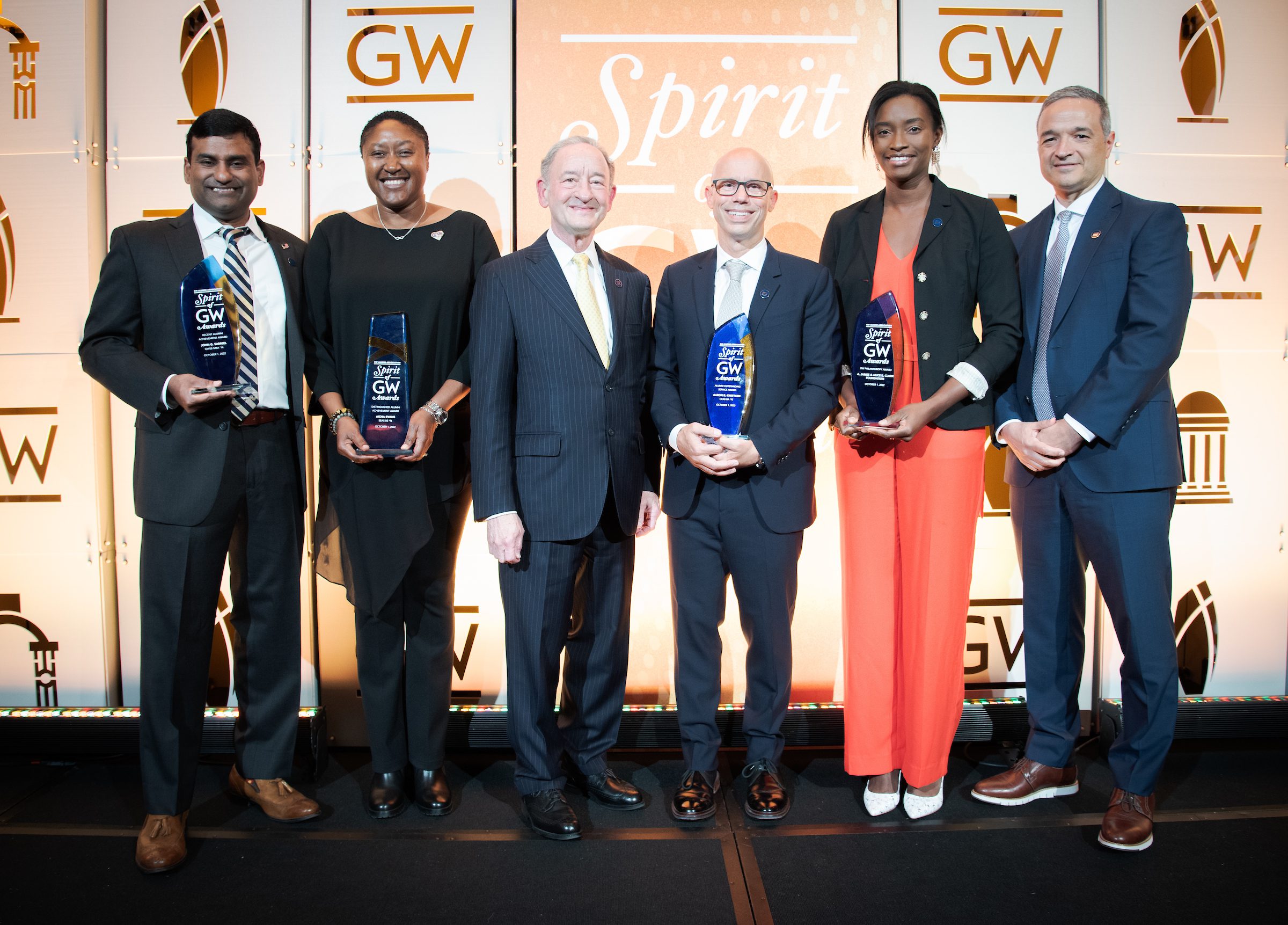 The Spirit of GW Awards Honors Alumni and a Foundation for Professional, Philanthropic and Volunteer Achievement.